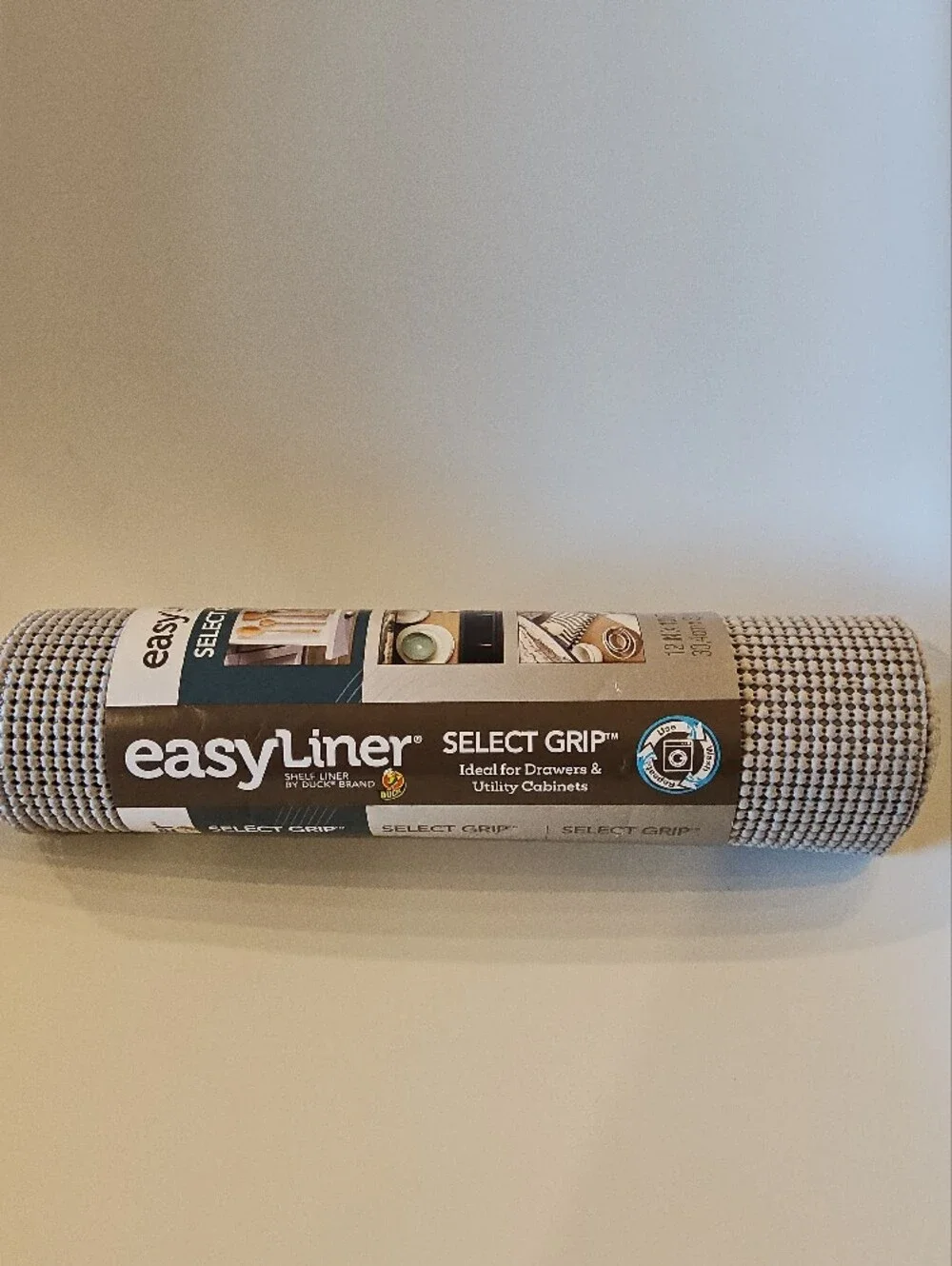 Easy Liner Select Grip Non-Slip Drawer Liner - Gray/Tan